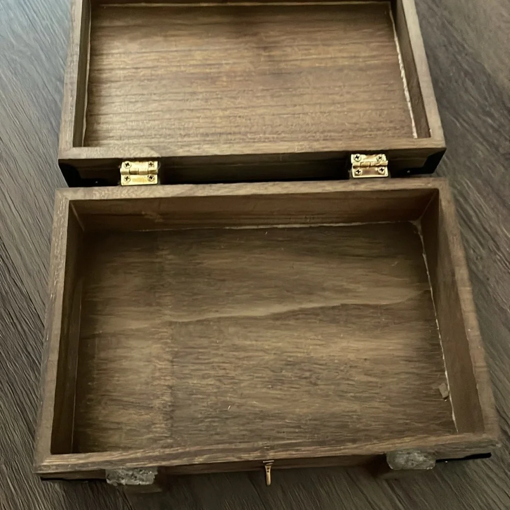 Simple Treasures Wooden Chest Unique Item Size 8” length & 5” wide
